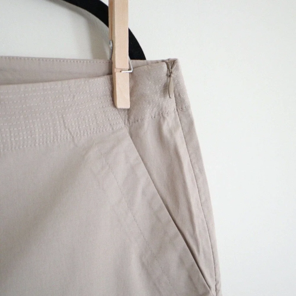 Eileen Fisher Light Taupe Cropped Wide-Leg Pants NWT - Picture 8 of 12